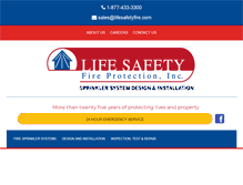 Tablet Screenshot of lifesafetyfire.com